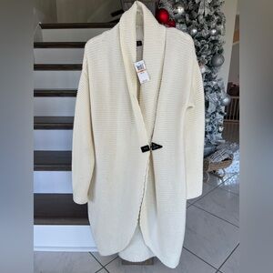 Cozy Cream Knit Duster Cardigan – SMALL/MEDIUM - Oversized Fit